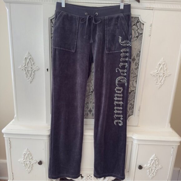 Vintage Juicy Couture Velour Bling Track Suit - Picture 6 of 15